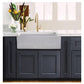 Nantucket Sinks Vineyard Collection 30" Rectangle Undermount Porcelain Enamel Glaze Various neutrals Fireclay Single Bowl Farmhouse Apron Kitchen Sink With Pietra Sarda Finish