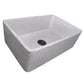 Nantucket Sinks Vineyard Collection 30" Rectangle Undermount Porcelain Enamel Glaze Various neutrals Fireclay Single Bowl Farmhouse Apron Kitchen Sink With Pietra Sarda Finish