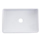 Nantucket Sinks Vineyard Collection 30" Rectangle Undermount Porcelain Enamel Glaze White Fireclay Single Bowl Farmhouse Kitchen Sink With Filigree Apron