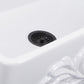 Nantucket Sinks Vineyard Collection 30" Rectangle Undermount Porcelain Enamel Glaze White Fireclay Single Bowl Farmhouse Kitchen Sink With Filigree Apron