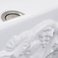 Nantucket Sinks Vineyard Collection 30" Rectangle Undermount Porcelain Enamel Glaze White Fireclay Single Bowl Farmhouse Kitchen Sink With Grapes Apron