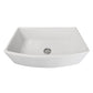 Nantucket Sinks Vineyard Collection 33" Rectangle Arched Front Undermount Porcelain Enamel Glaze White Fireclay Single Bowl Farmhouse Kitchen Sink With Curved Apron