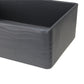 Nantucket Sinks Vineyard Collection 33" Rectangle Undermount Porcelain Enamel Glaze Matte Black Fireclay Single Bowl Farmhouse Apron Kitchen Sink With Waves Apron