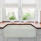 Nantucket Sinks Vineyard Collection 33" Rectangle Undermount Porcelain Enamel Glaze Pale Yellow Fireclay Double Bowl Farmhouse Apron Kitchen Sink With Shabby Straw Finish