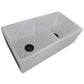 Nantucket Sinks Vineyard Collection 33" Rectangle Undermount Porcelain Enamel Glaze Various neutrals Fireclay Double Bowl Farmhouse Apron Kitchen Sink With Pietra Sarda Finish