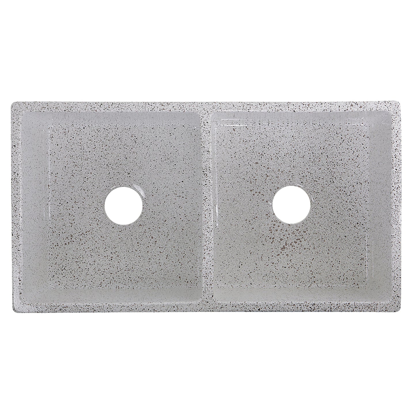 Nantucket Sinks Vineyard Collection 33" Rectangle Undermount Porcelain Enamel Glaze Various neutrals Fireclay Double Bowl Farmhouse Apron Kitchen Sink With Pietra Sarda Finish