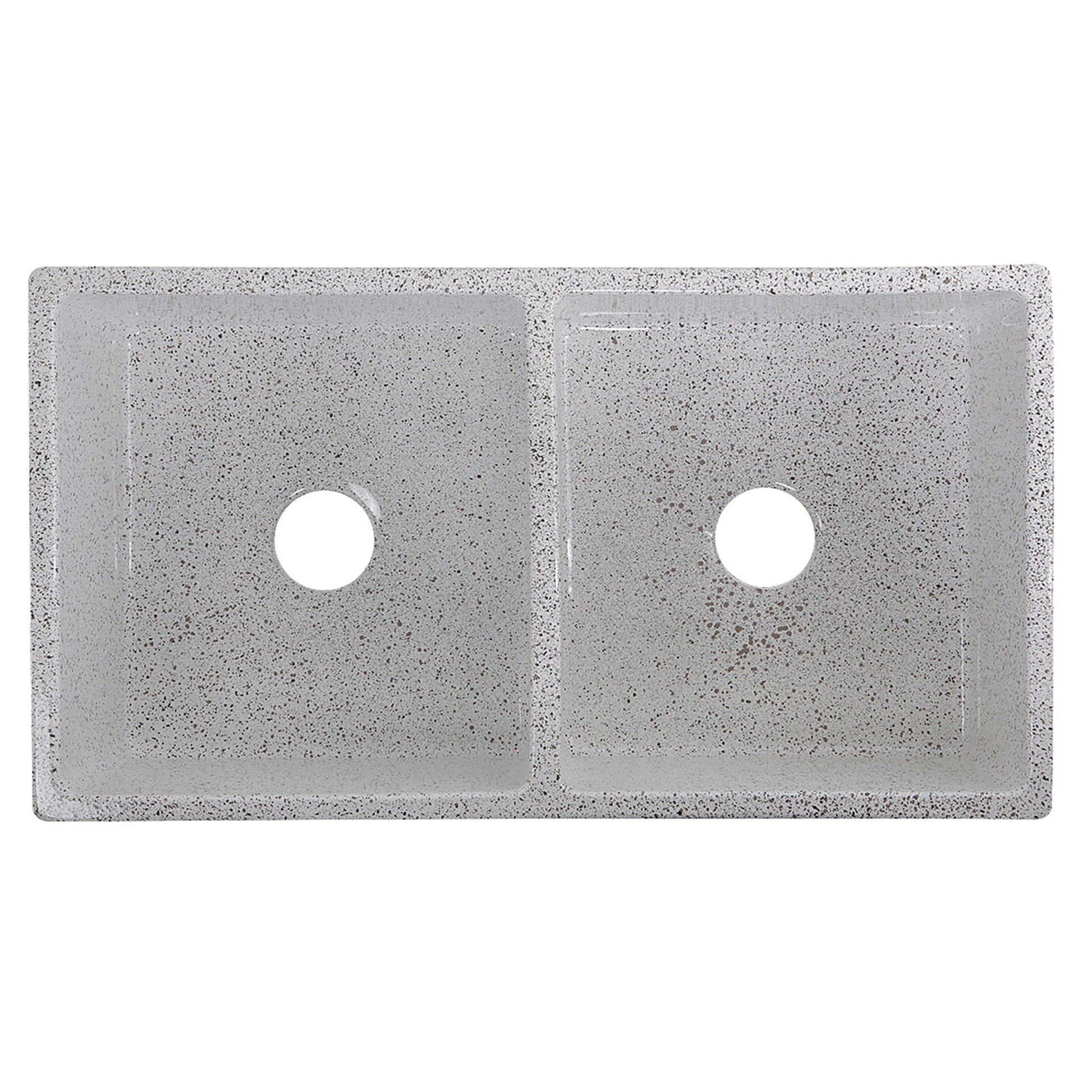 Nantucket Sinks Vineyard Collection 33" Rectangle Undermount Porcelain Enamel Glaze Various neutrals Fireclay Double Bowl Farmhouse Apron Kitchen Sink With Pietra Sarda Finish