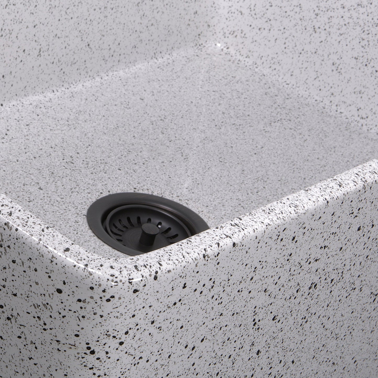Nantucket Sinks Vineyard Collection 33" Rectangle Undermount Porcelain Enamel Glaze Various neutrals Fireclay Single Bowl Farmhouse Apron Kitchen Sink With Pietra Sarda Finish