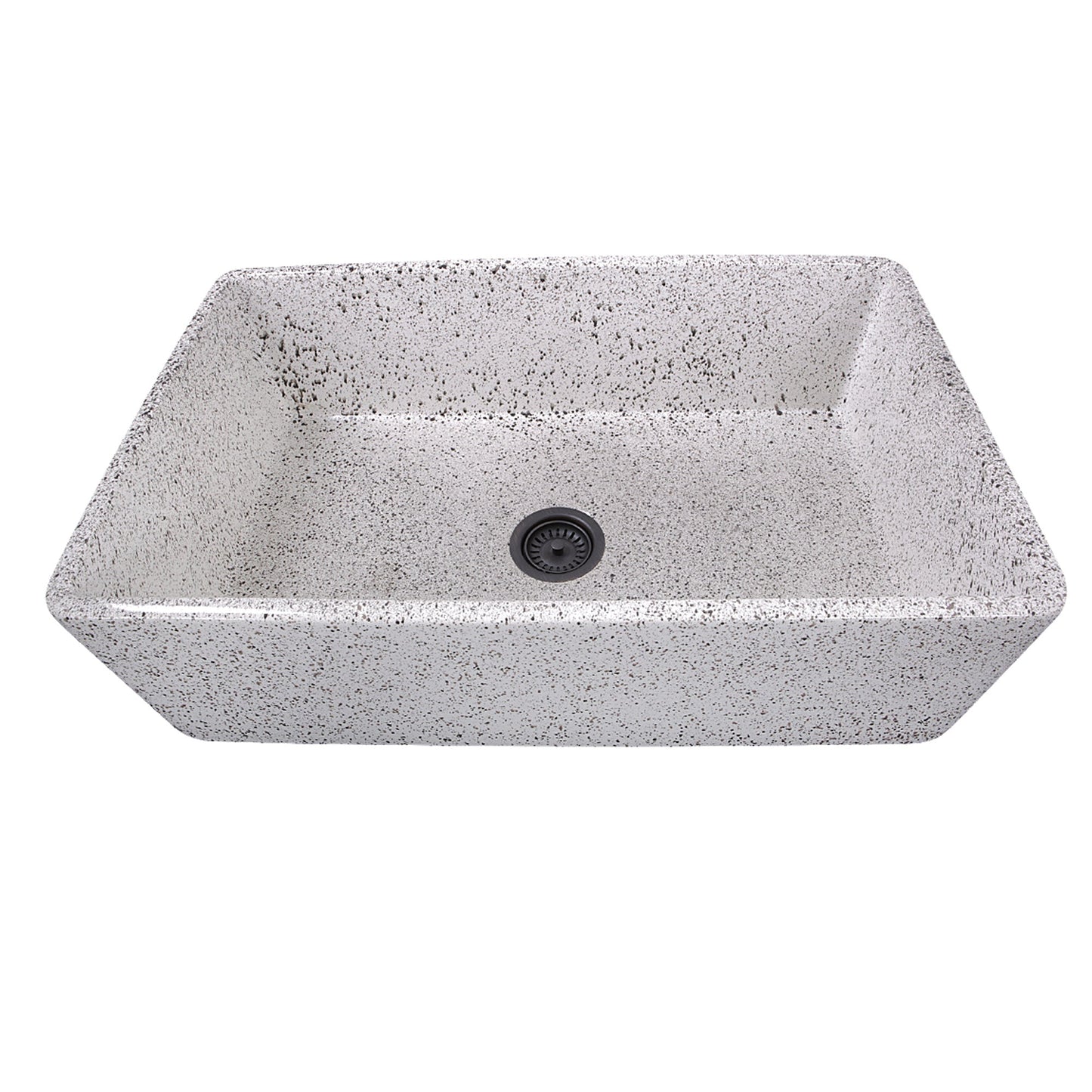 Nantucket Sinks Vineyard Collection 33" Rectangle Undermount Porcelain Enamel Glaze Various neutrals Fireclay Single Bowl Farmhouse Apron Kitchen Sink With Pietra Sarda Finish