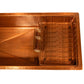 Nantucket Sinks X Studio Dearborn Hand-Hammered Copper Undermount Rectangular Kitchen Sink