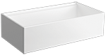 Nova Europa Workstation 36" White Fireclay Kirchen Sink by Chemcore Industries