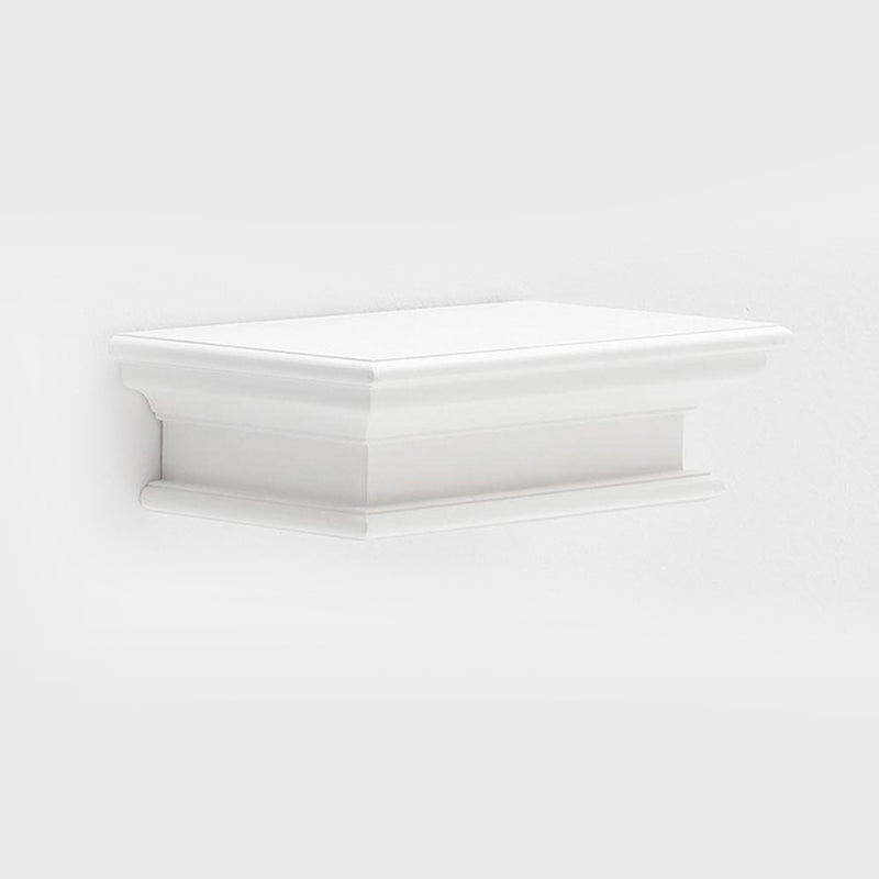 NovaSolo Halifax 16" White Floating Wall Shelf