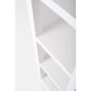 NovaSolo Halifax 20" Classic White Mahogany Bookshelf Cabinet With 5 Shelves