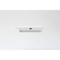 NovaSolo Halifax 24" Classic White Mahogany Floating Wall Shelf