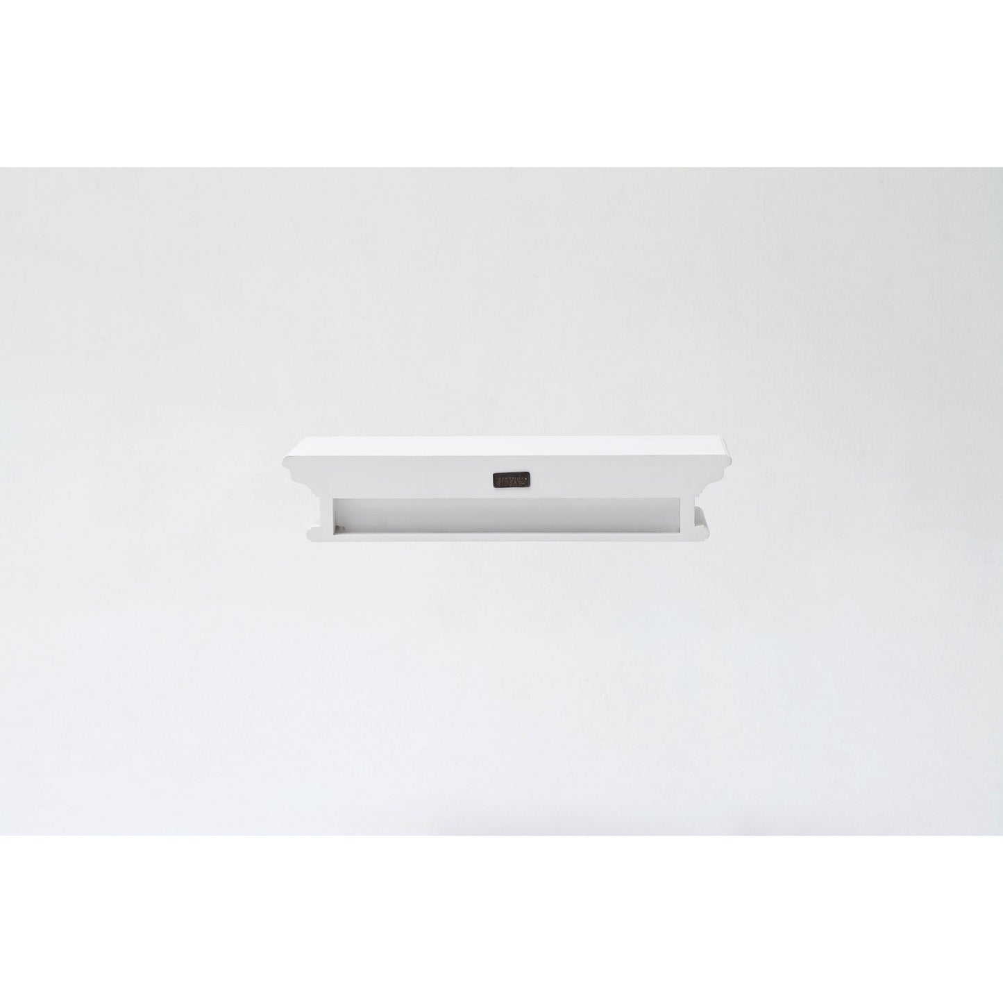 NovaSolo Halifax 24" Classic White Mahogany Floating Wall Shelf