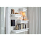 NovaSolo Halifax 24" Classic White Mahogany Floating Wall Shelf