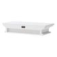 NovaSolo Halifax 24" Classic White Mahogany Floating Wall Shelf