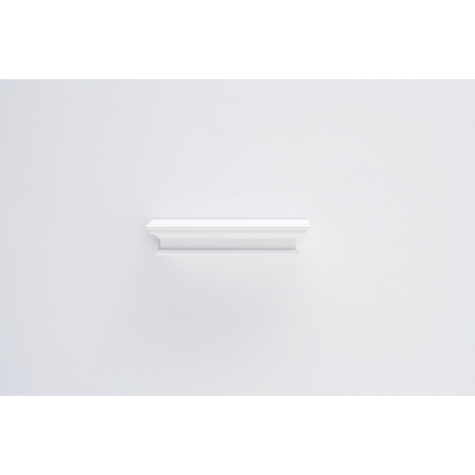 NovaSolo Halifax 24" Classic White Mahogany Floating Wall Shelf