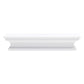 NovaSolo Halifax 24" Classic White Mahogany Floating Wall Shelf