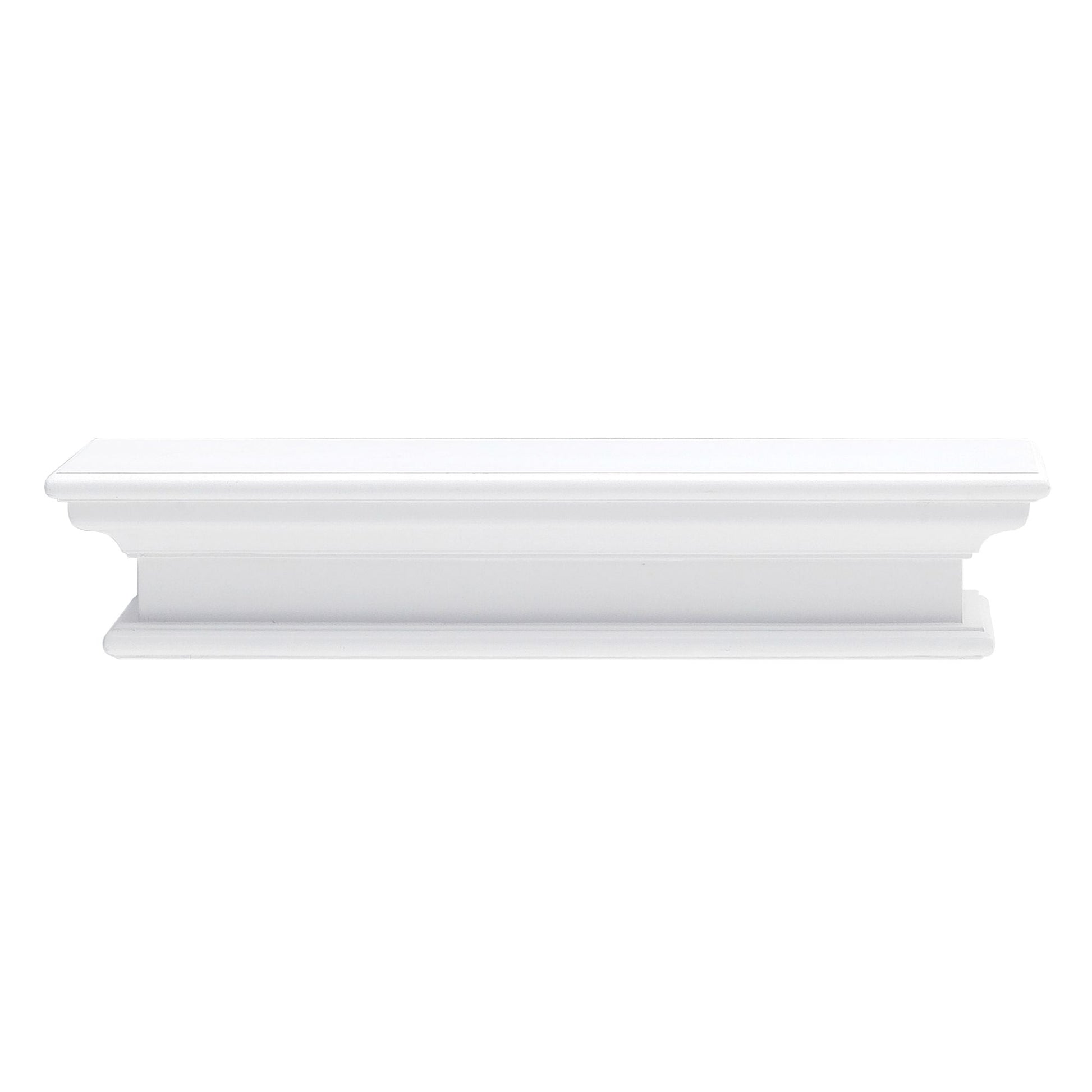 NovaSolo Halifax 24" Classic White Mahogany Floating Wall Shelf