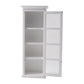 NovaSolo Halifax 28" Classic White Mahogany Display Cabinet With 1 Glass Door