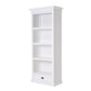 NovaSolo Halifax 32" Classic White Mahogany Display Cabinet With 4 Shelves & 1 Drawer