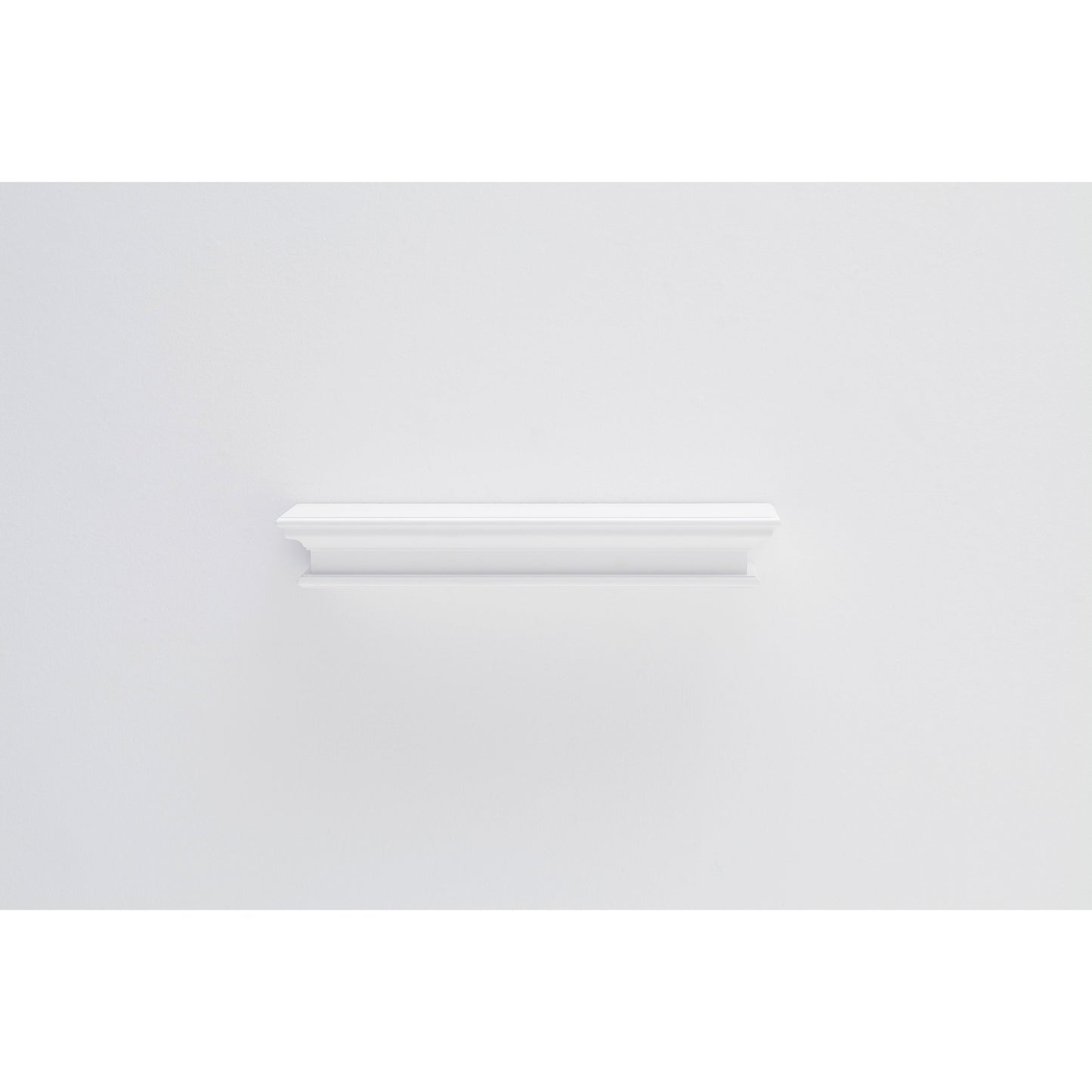 NovaSolo Halifax 32" Classic White Mahogany Floating Wall Shelf