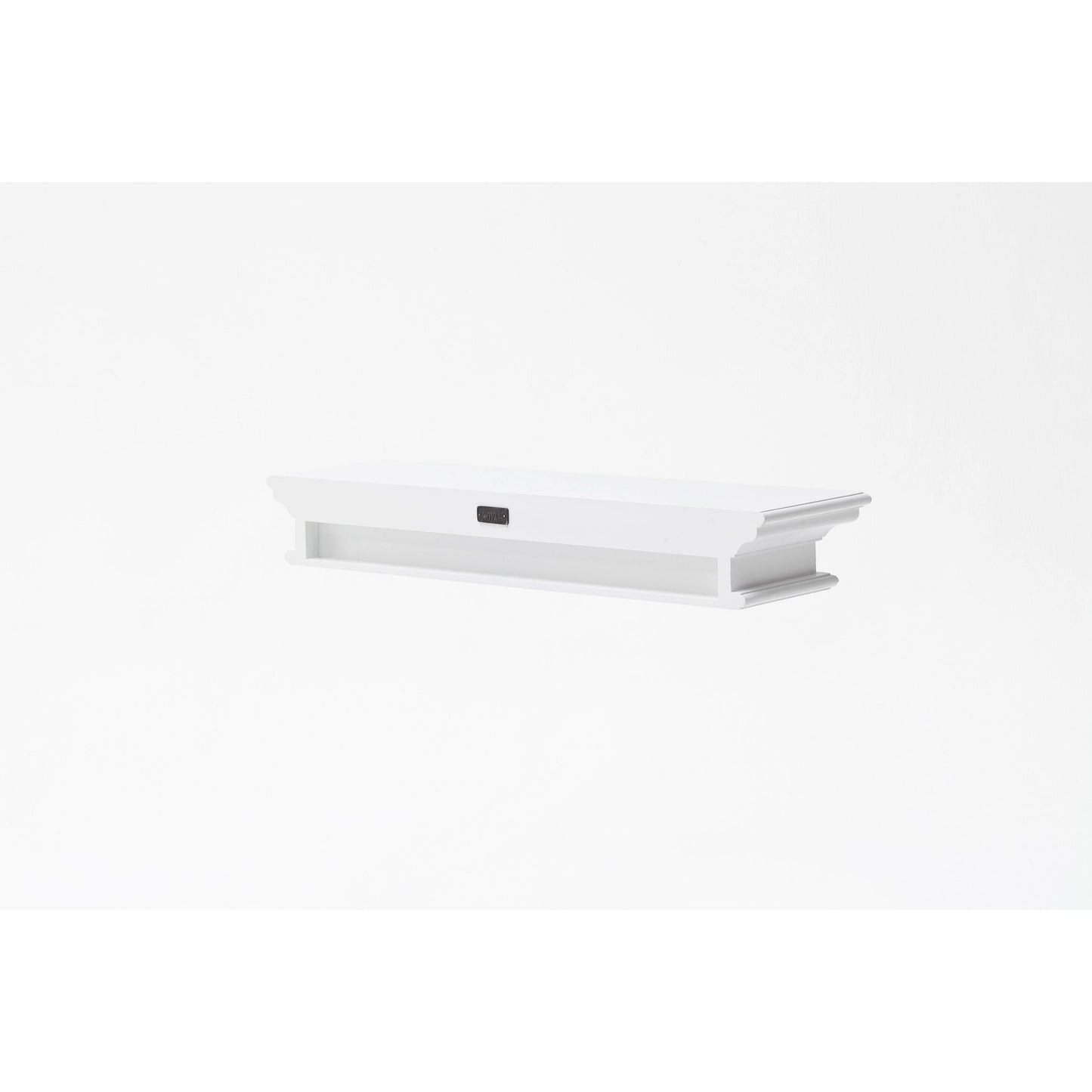 NovaSolo Halifax 32" Classic White Mahogany Floating Wall Shelf