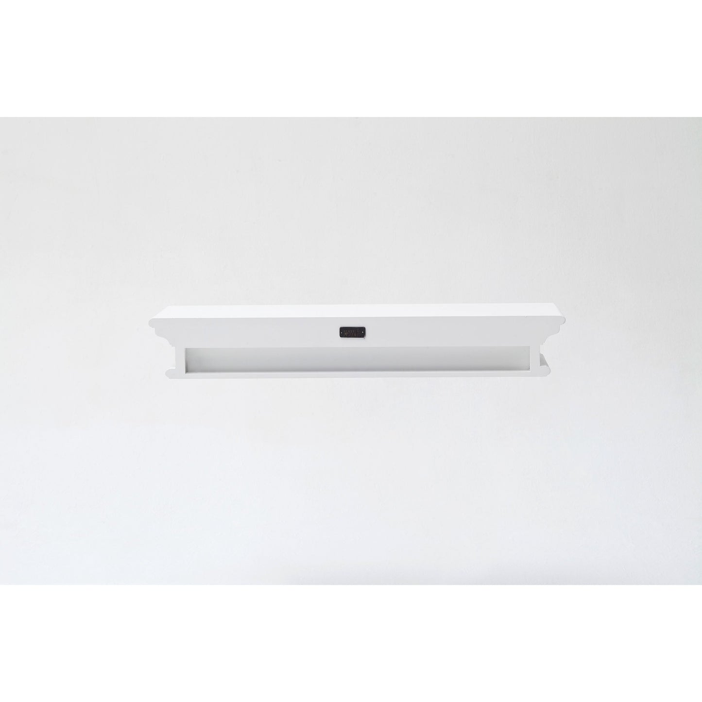 NovaSolo Halifax 32" Classic White Mahogany Floating Wall Shelf