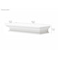 NovaSolo Halifax 32" Classic White Mahogany Floating Wall Shelf