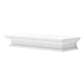 NovaSolo Halifax 32" Classic White Mahogany Floating Wall Shelf