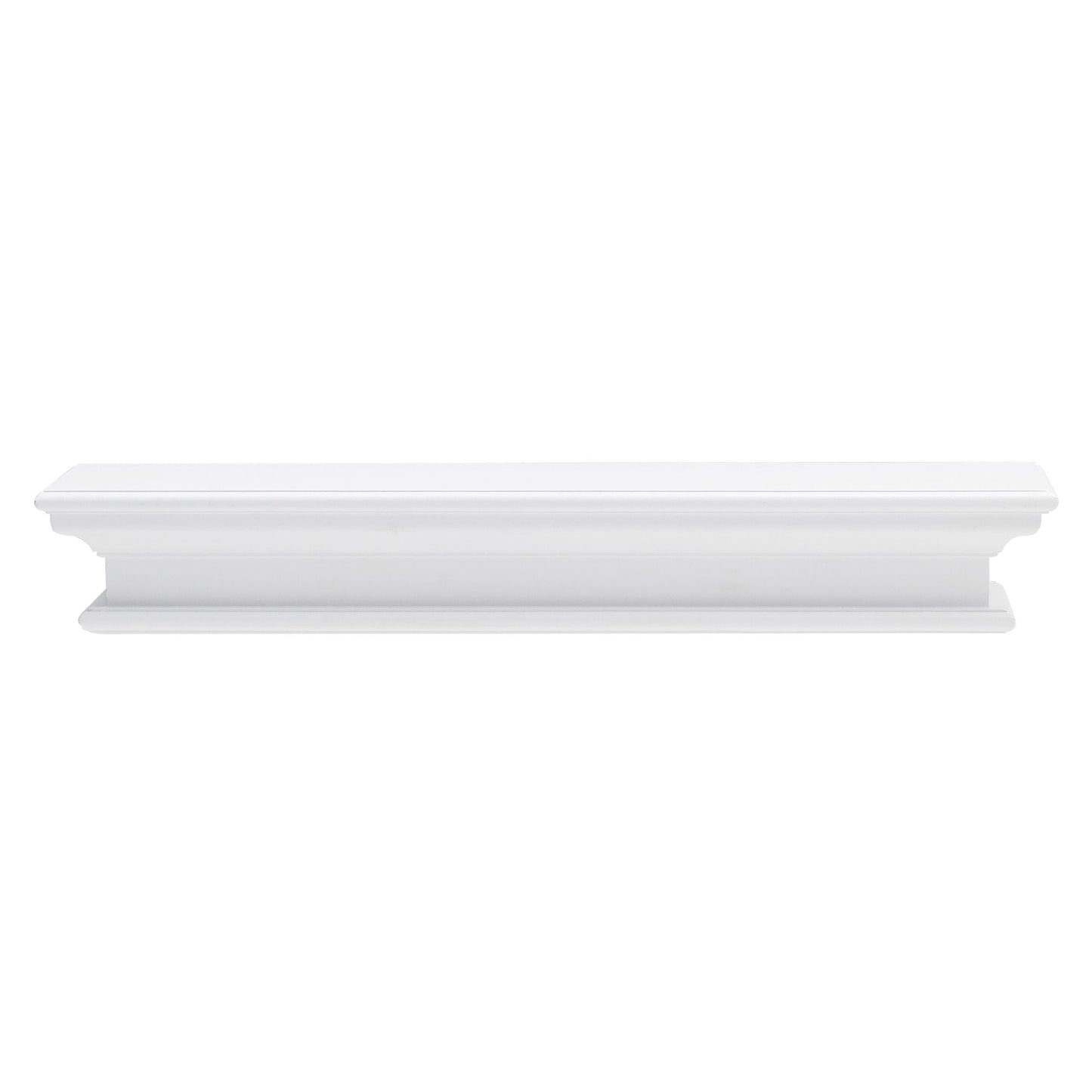 NovaSolo Halifax 32" Classic White Mahogany Floating Wall Shelf