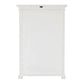 NovaSolo Halifax 35" Classic White Mahogany 2-Level Display Cabinet With 4 Glass Doors