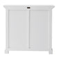 NovaSolo Halifax 35" Classic White Mahogany Buffet With 2 Doors & 1 Drawer