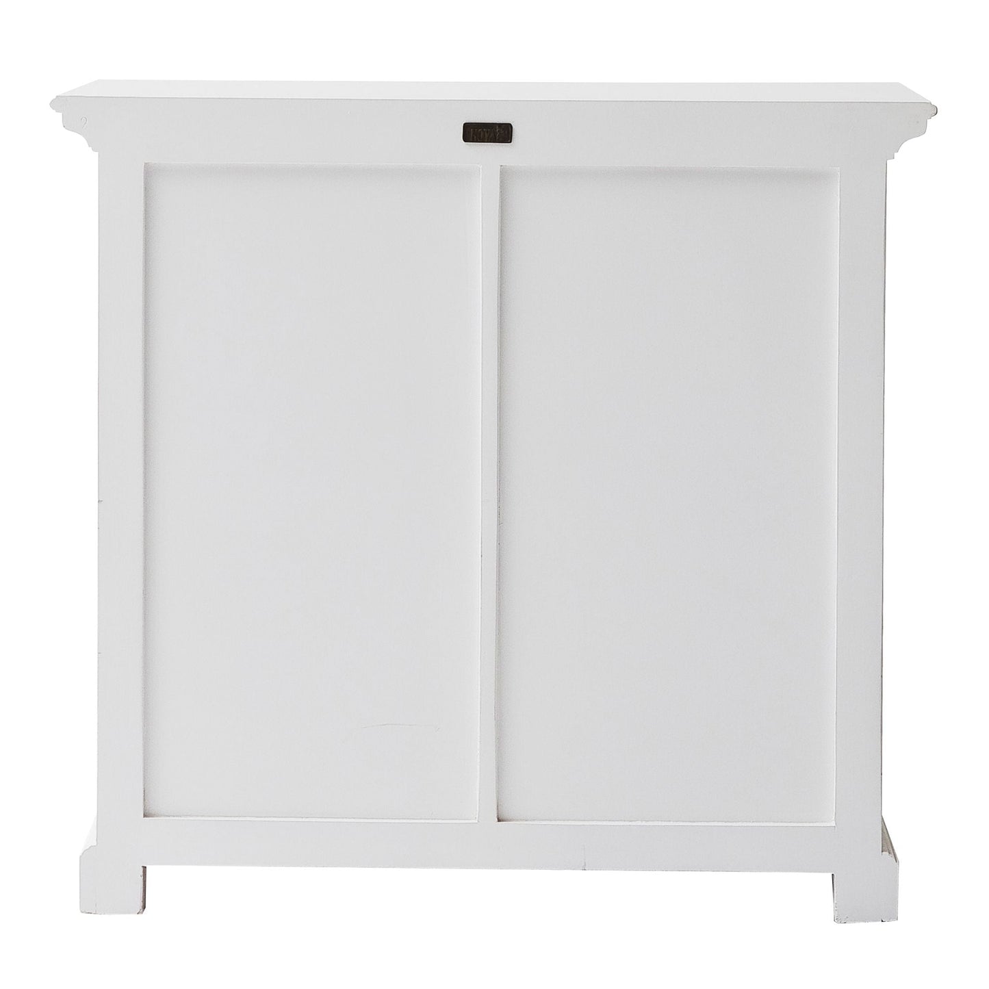 NovaSolo Halifax 35" Classic White Mahogany Buffet With 2 Doors & 1 Drawer