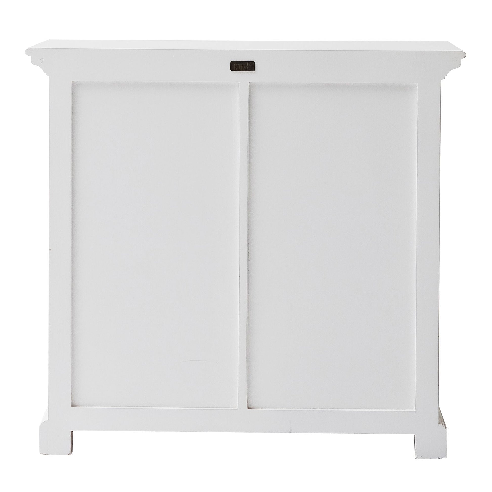 NovaSolo Halifax 35" Classic White Mahogany Buffet With 2 Doors & 1 Drawer