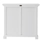 NovaSolo Halifax 35" Classic White Mahogany Buffet With 2 Doors & 1 Drawer