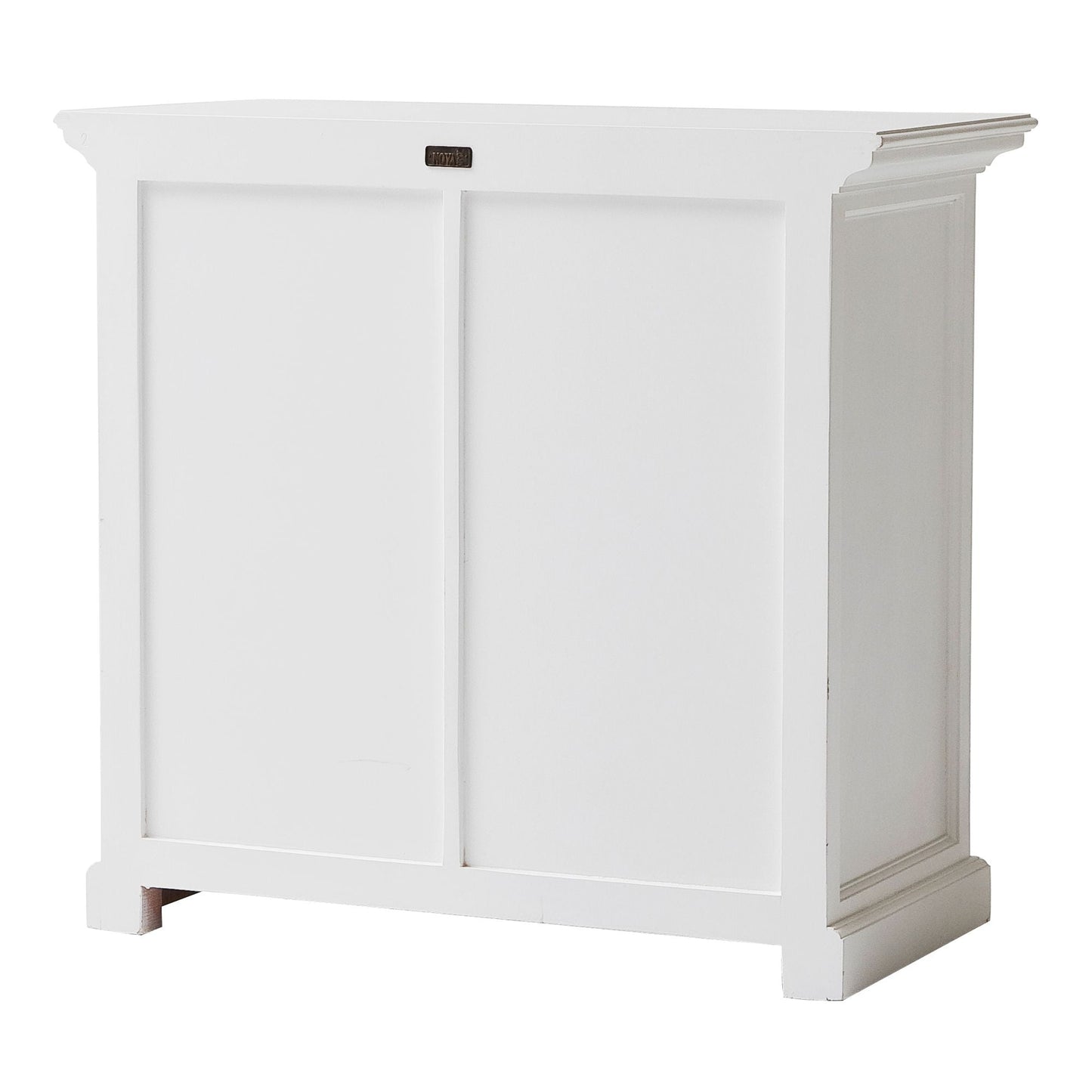 NovaSolo Halifax 35" Classic White Mahogany Buffet With 2 Doors & 1 Drawer