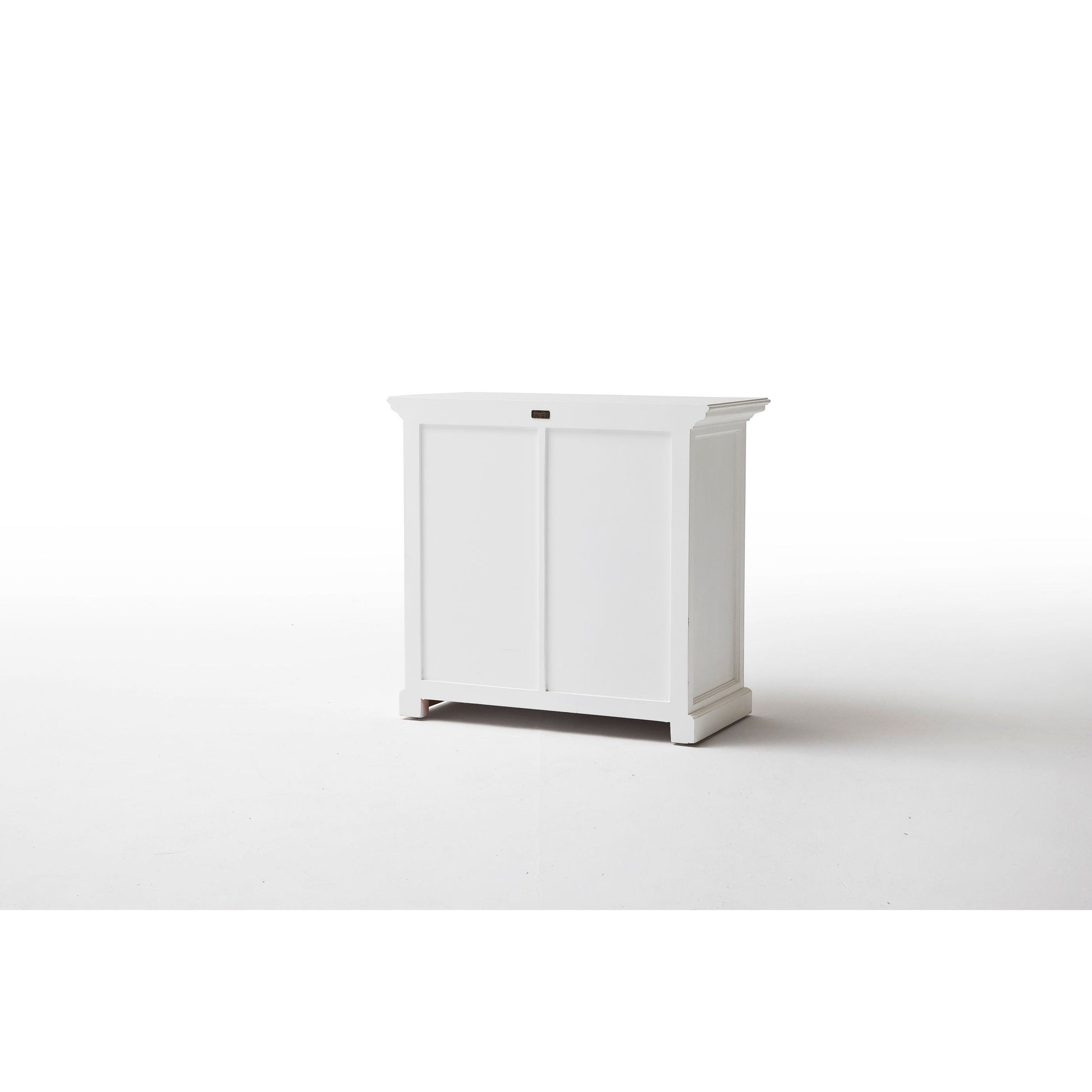 NovaSolo Halifax 35" Classic White Mahogany Buffet With 2 Doors & 1 Drawer