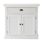 NovaSolo Halifax 35" Classic White Mahogany Buffet With 2 Doors & 1 Drawer