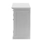 NovaSolo Halifax 35" Classic White Mahogany Display Buffet With 2 Glass Doors