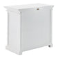NovaSolo Halifax 35" Classic White Mahogany Display Buffet With 2 Glass Doors