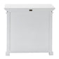 NovaSolo Halifax 35" Classic White Mahogany Display Buffet With 2 Glass Doors