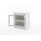 NovaSolo Halifax 35" Classic White Mahogany Display Buffet With 2 Glass Doors