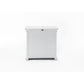 NovaSolo Halifax 35" Classic White Mahogany Display Buffet With 2 Glass Doors