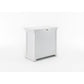 NovaSolo Halifax 35" Classic White Mahogany Display Buffet With 2 Glass Doors