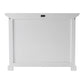 NovaSolo Halifax 35" Classic White Mahogany Single-Bay Hutch Cabinet With 2 Doors & 5 Shelves