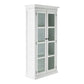 NovaSolo Halifax 40" Classic White Mahogany Display Cabinet With 2 Glass Doors