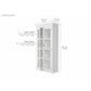 NovaSolo Halifax 40" Classic White Mahogany Display Cabinet With 2 Glass Doors