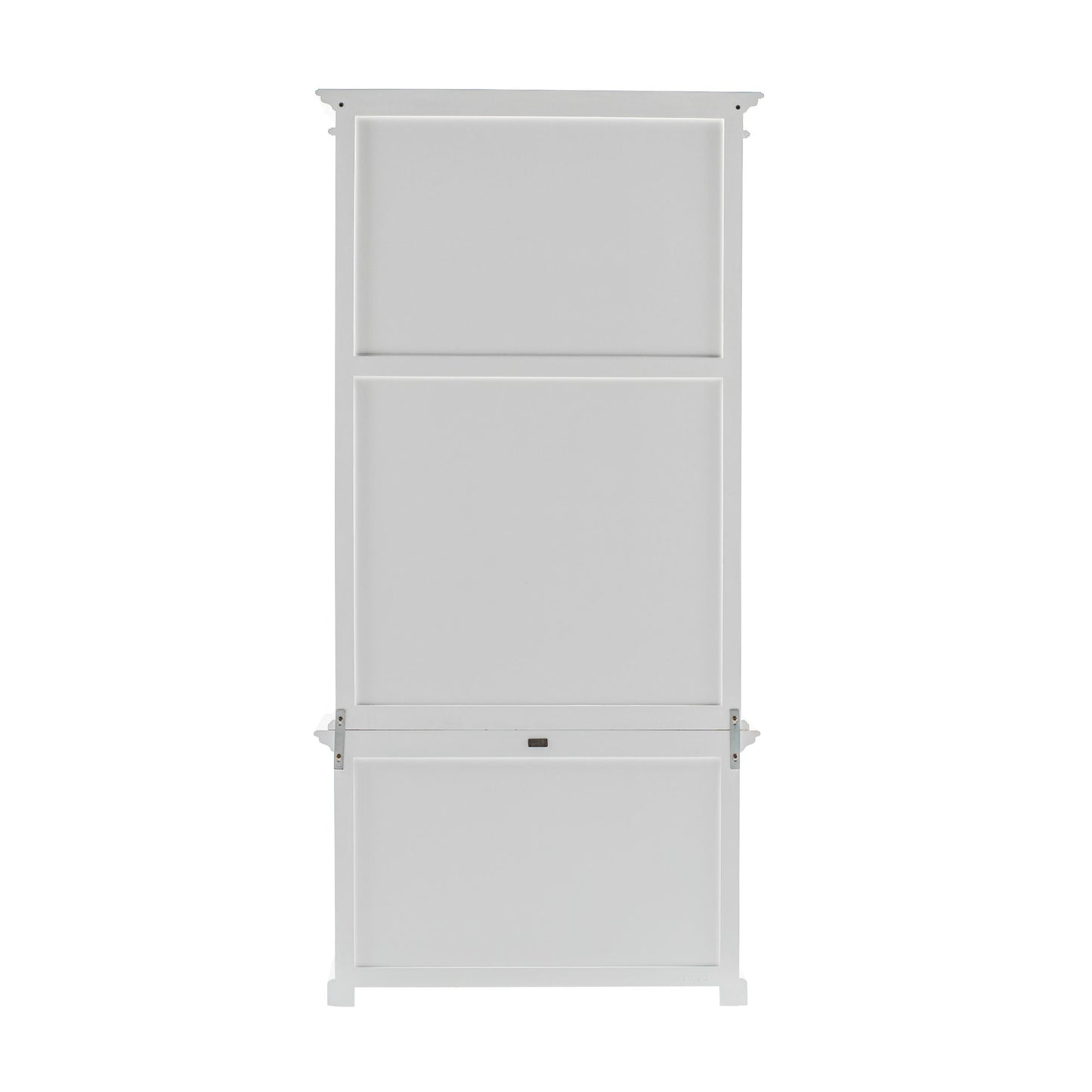 NovaSolo Halifax 44" Classic White Mahogany Hutch Cabinet With 2 Doors